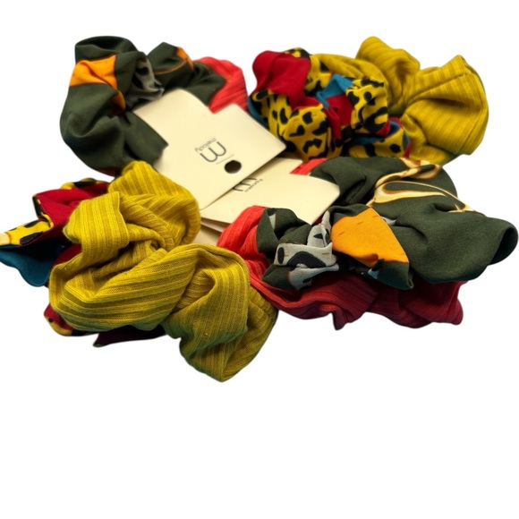 Colorful 8pc Scrunchie Set - Picture 3 of 4